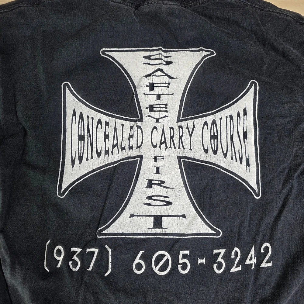 Saftey First Concealed Carry‎ Course West Coast Choppers Logo Inspired Shirt